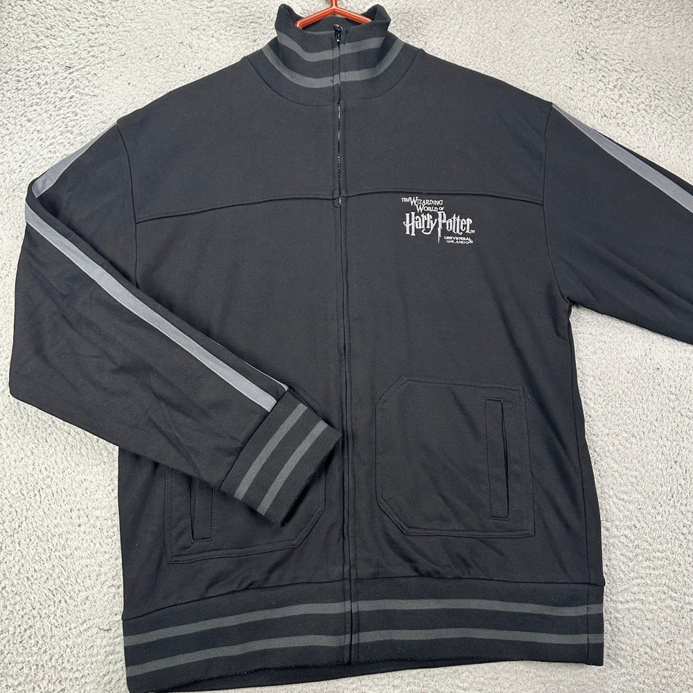 The Wizarding World Of Harry Potter Jacket Fleece Adult Men Large Black Full Zip